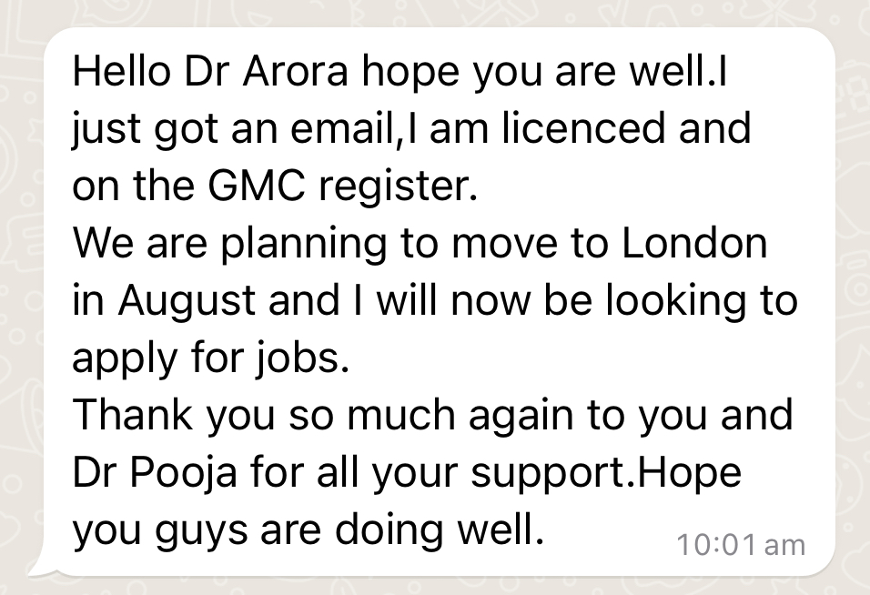 🇬🇧 Lovely to see UK NHS journeys begin… supporting doctors from PLAB and then beyond is a joy privilege for us… 👉 Arora UKMLA PLAB 2 Academy+ package: aroramedicaleducation.co.uk/plab-2-academy/ #CanPassWillPass