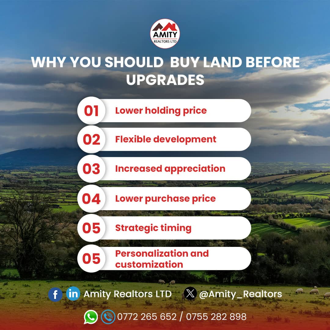 Why buy land before its upgrade? The reason is simple: the resale value of buildings depreciates quickly whereas the value of land increases with time. So if possible grab that land deal before its upgrade. And our #FlashSaleFriday OFFER a blank cheque to achieving that.…