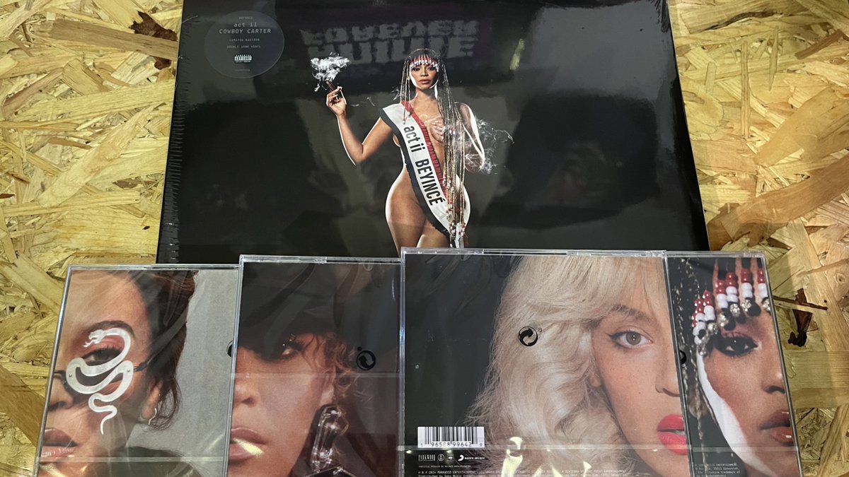 Time to saddle up #Beyonce fans #COWBOYCARTER is out now in store and we have limited stock at launch of the 4 CD versions as well as the #vinyl Be in early to get yours this #NewMusicFriday