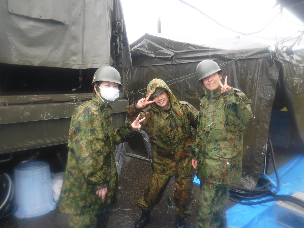 入浴を楽しみに来て下さる方々のために、大雨ですが今日も笑顔で準備をしています。 #能登半島地震 #生活支援隊 #能登町 #ポケットパーク七見 #柳田体育館 #あいにくの雨