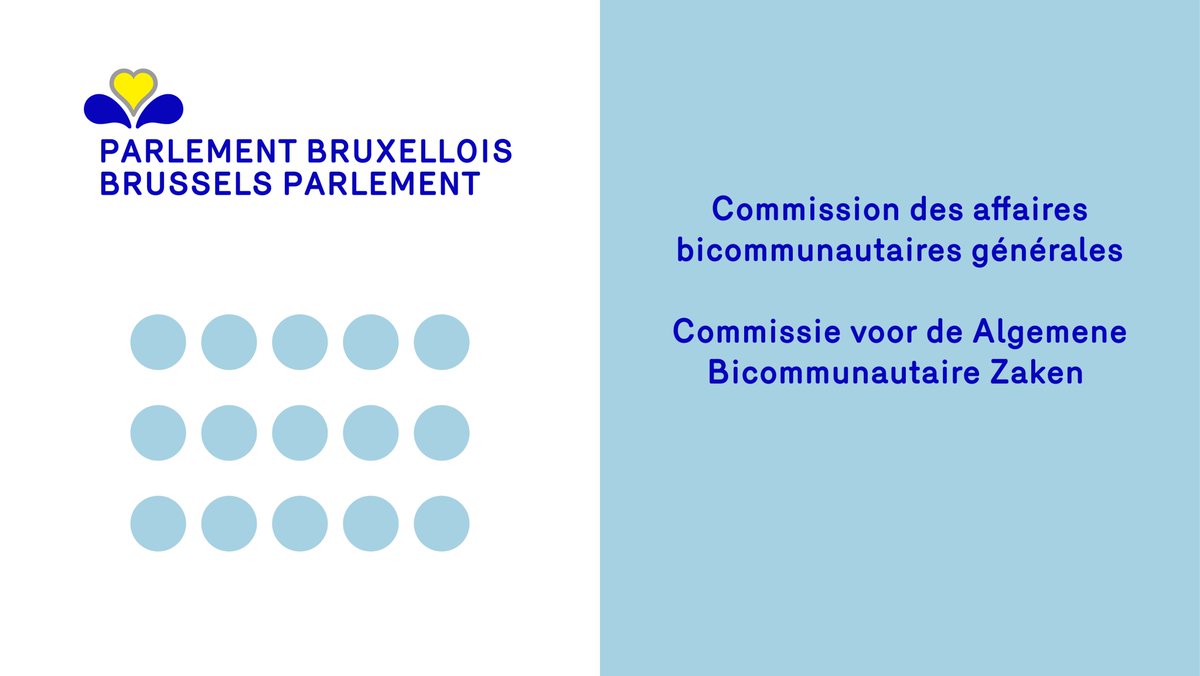 À l'ordre du jour de la commission des affaires bicommunautaires générales : weblex.brussels/display_pdf.ph… Op de agenda van de commissie voor de algemene bicommunautaire zaken : weblex.brussels/display_pdf.ph… Live 🎦 parlement.brussels/youtube