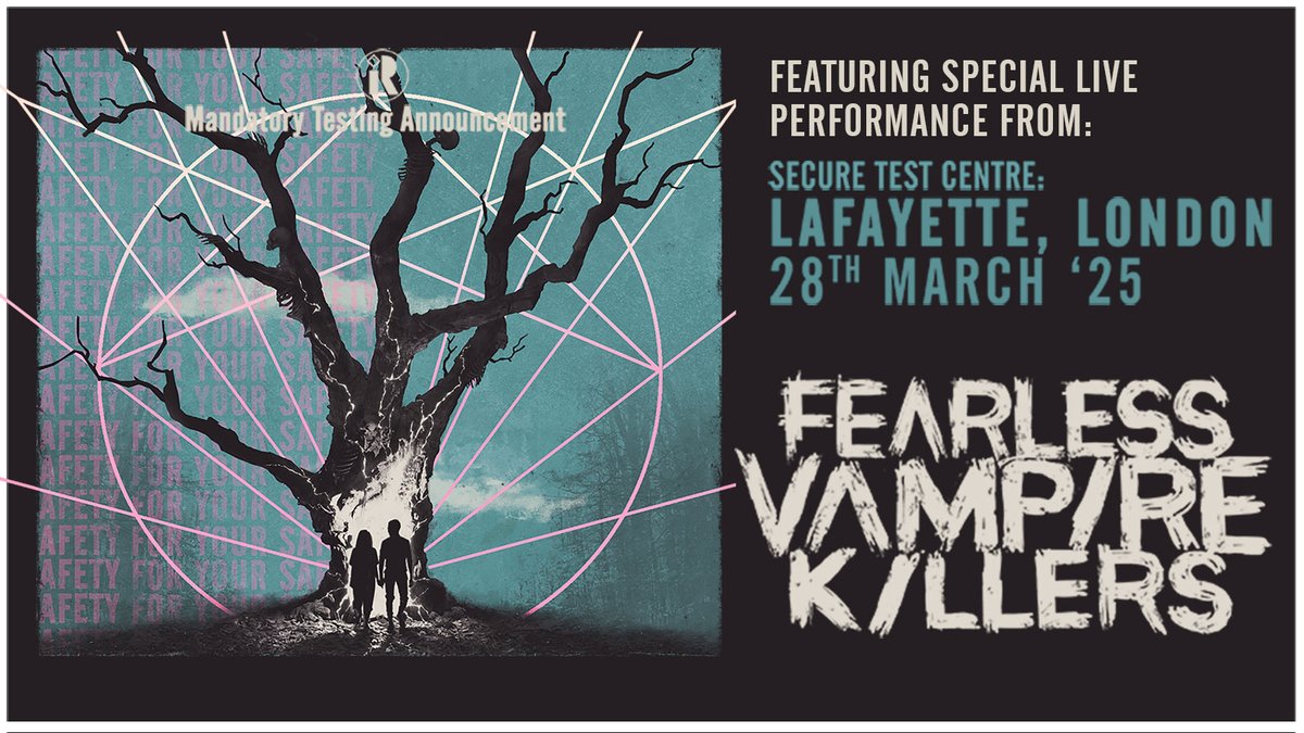 Ready for something a little spooky, but a whole lotta exciting? 🕷️ @fvkillers are well and truly BACK, and they'll be playing a very special show at @LondonLafayette on March 28. Grab your tickets here, but be quick! 👉tinyurl.com/2v37x2zy