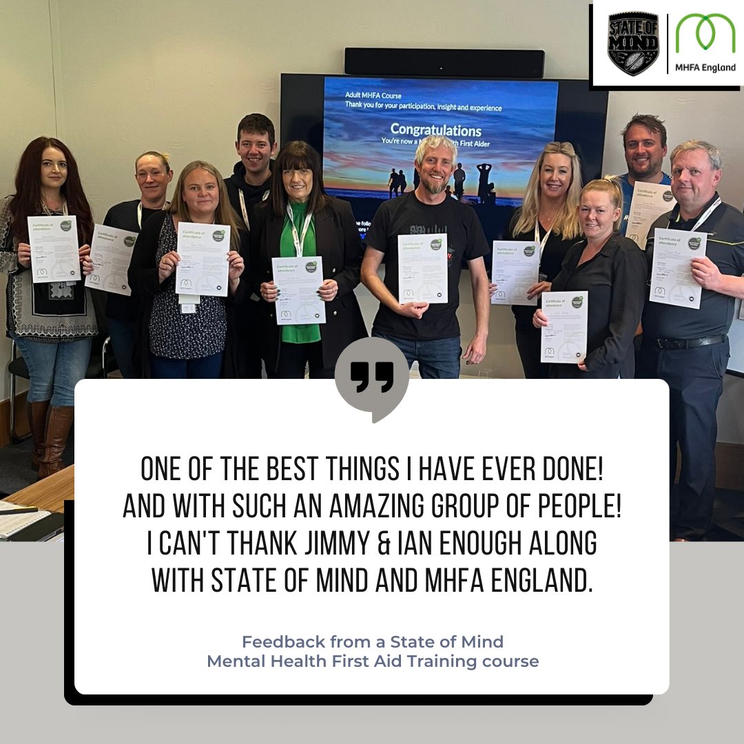 Mental health affects your personal and professional lifestyle, so it's important to spot the signs and understand how to support yourself and your colleagues when issues happen 🧠🤝 Book a two-day @MHFAEngland course with us below! ➡️ pulse.ly/8kvij5irro