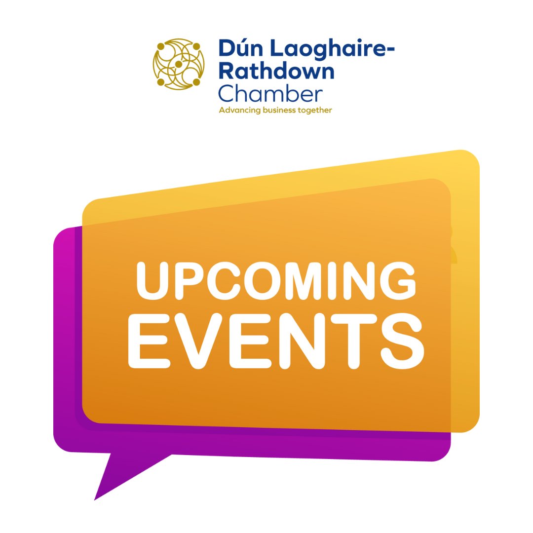 Happy Friday! Hope it stays dry for the #weekend ahead!! Remember to check out our upcoming events and to book in - we have our next DLR Connect series event on Wednesday 24th April at lunchtime (12-2). Speed #networking is on 25th April. business.dlrchamber.ie/events/