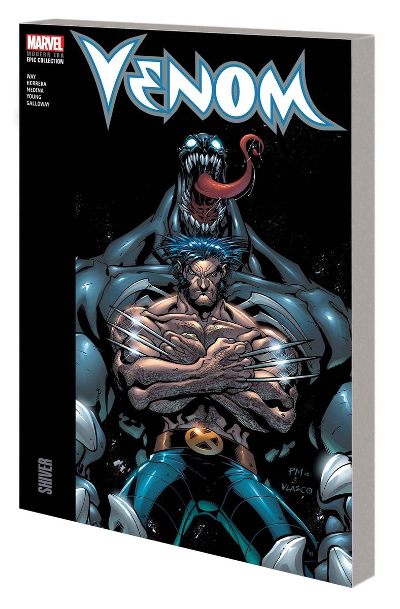 Cover reveal for Venom Modern Era Epic Collection, Vol. 1: Shiver. Coming September 17! This one is different than what we saw when it was announced. #venom #wolverine #spiderman #marvel #comics #marvelcomics #epiccollection #marvelepiccollection