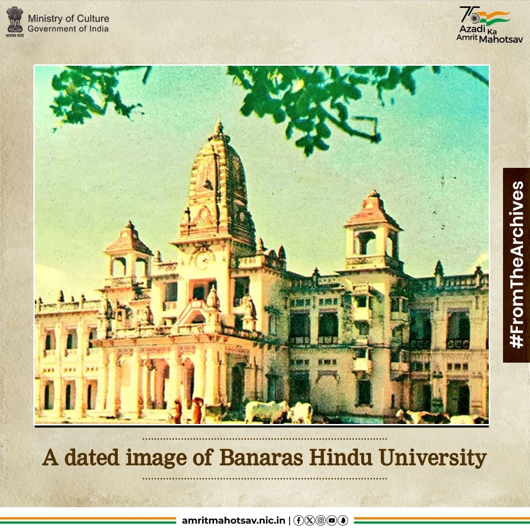 #DidYouKnow? Pt. Madan Mohan Malviya was one of the founding members of the Banaras Hindu University which was established in 1916. #AmritMahotsav #FromTheArchives #RareAndUnseen #CulturalPride #CultureUnitesAll #CulturalHeritage #MainBharatHoon IC: @IndiaHistorypic