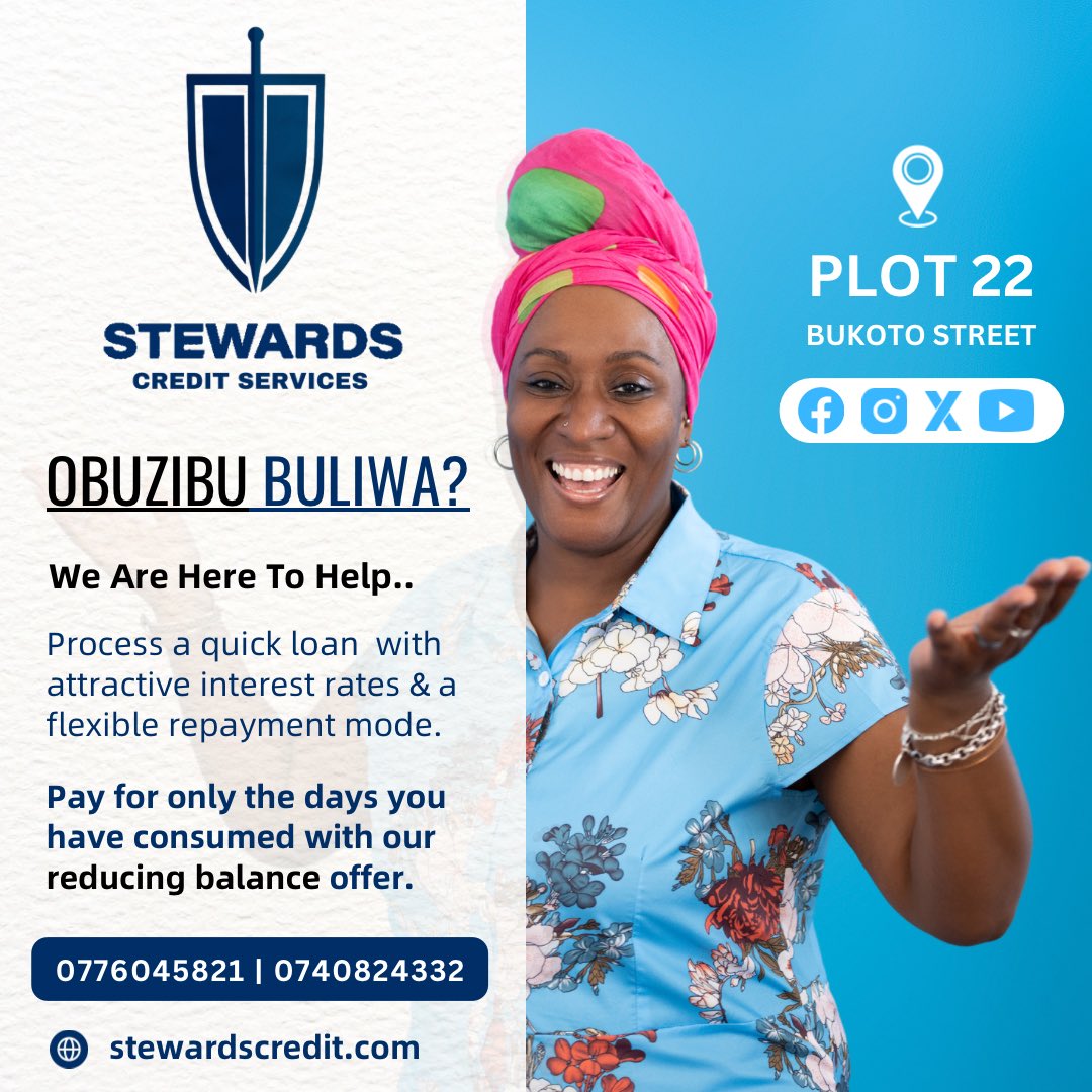 stewardscredit's tweet photo. Obuzibu buliwa, we’re here to help #quickloan #reducingbalance https://t.co/vaZF7NFFWn