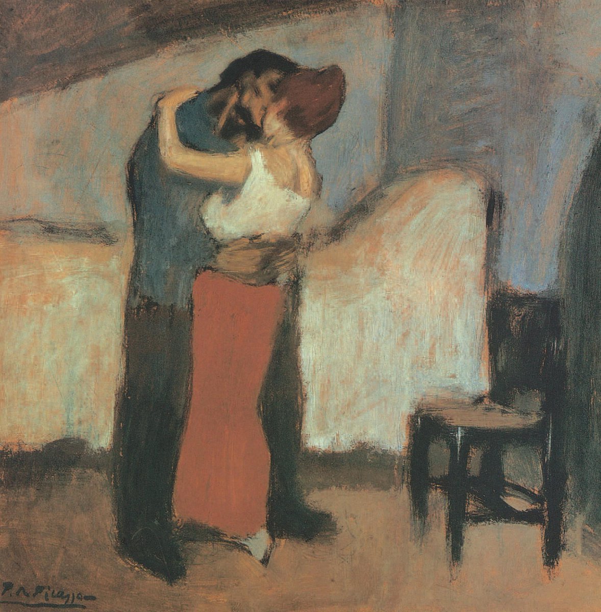 Pablo Picasso - 'Rendez-Vous (The Embrace)' (1900)
