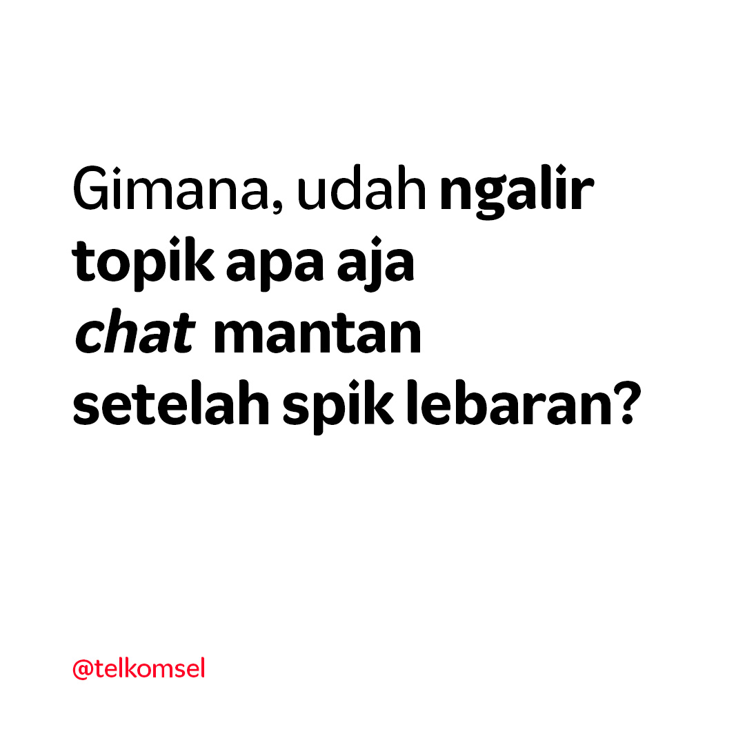 Hmm, chat minta maaf dari Lebaran tahun kemaren aja masih centang satu 😭 #TelkomselPraBayar