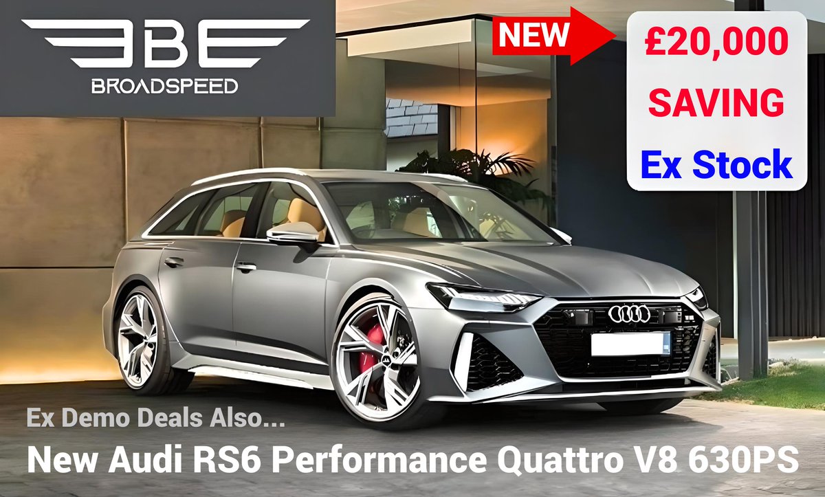 £20,000 Saving | NEW Audi RS6 Avant Performance quattro TFSi V8 630PS | Delivery May | Ask about Fantastic 2023/24 RS4, RS6, eTron RS Ex-Demo Deals from Under £60,000 | Cash or PCP & Business Funding Available, Please ask for Quote | STA | Fee £199 | PX OK | Whatsapp 07956 200000