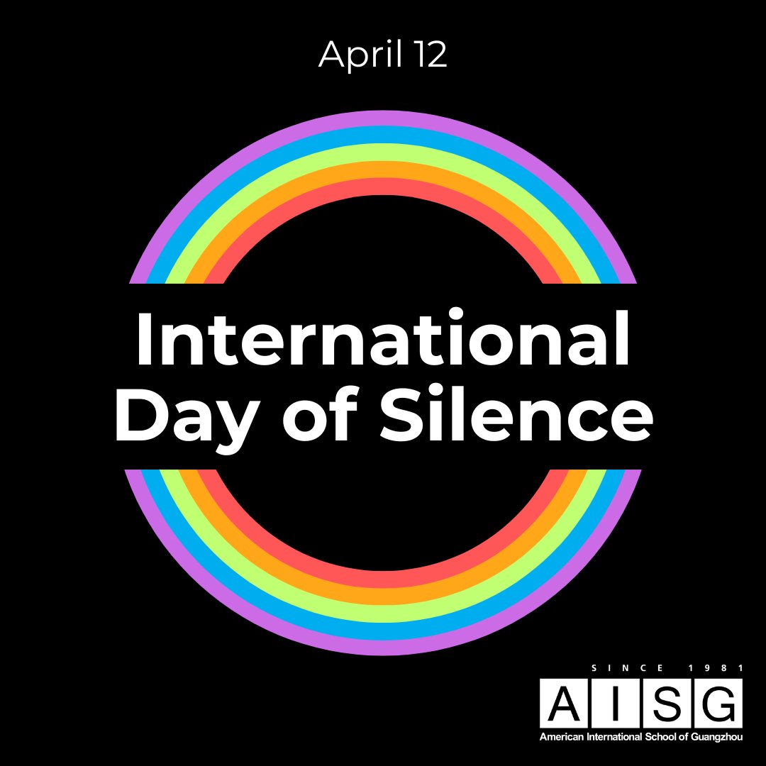The #InternationalDayofSilence takes place on April 12th. Learn more about how we are committed to creating a safe & inclusive environment for all our students, regardless of their sexual orientation or gender identity: tinyurl.com/4ukhbr9f #aisgz #ramnation