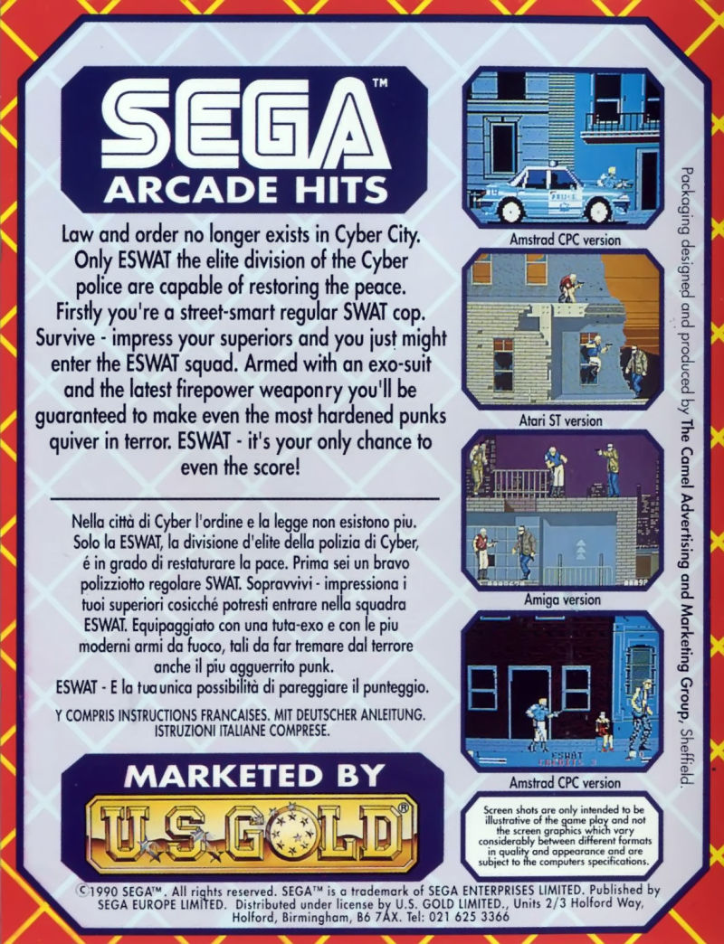 ESWAT: In 1990 A police officer took to the streets in order to fight crime. A Commodore 64 port of the 1989 Sega arcade game from Creative Materials & U.S. Gold this also came to other formats, ever fight a huge Gorilla? #retrogaming #80s #Sega #Arcade #90s #Amiga #C64 #gaming