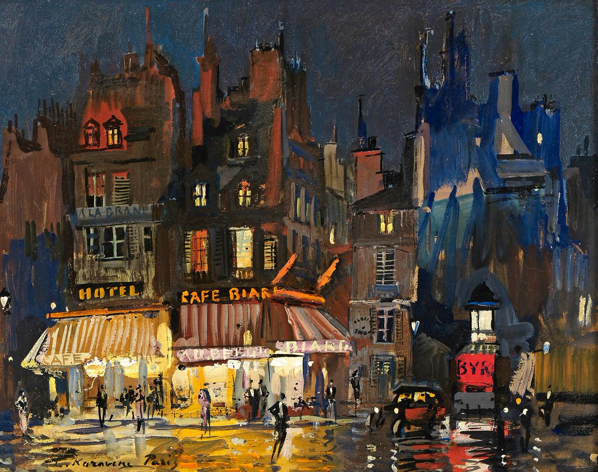 Konstantin Korovin - 'Rue Lepic, Montmartre, Paris'