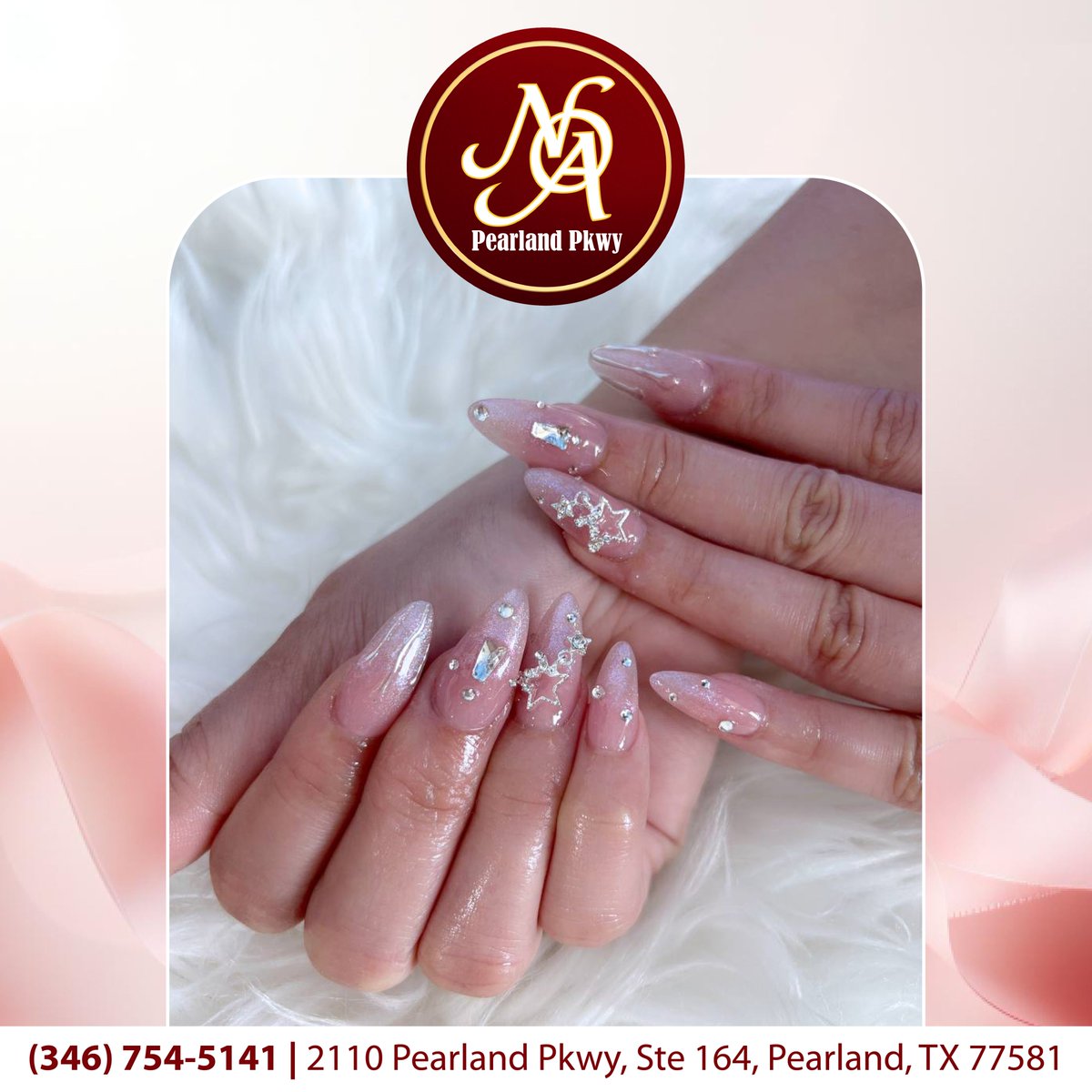 Sparkles, stars, and pastels - this mani is all about the girly essentials! ✨

#nailsofamerica #nailsofamericapearland #nailsalonspearland #manicure #pedicure #spapearland #nailpolish #naillover #nailworld #NailStyle #nailfashion