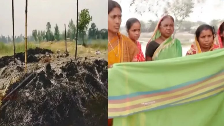 Sandeshkhali: BJP worker’s house burnt down allegedly by TMC workers, disaster relief sarees distributed among women with threats to kill if they don’t vote TMC Read the report below👇🏻 Even though the Calcutta High Court had ordered a court-monitored probe by CBI into the