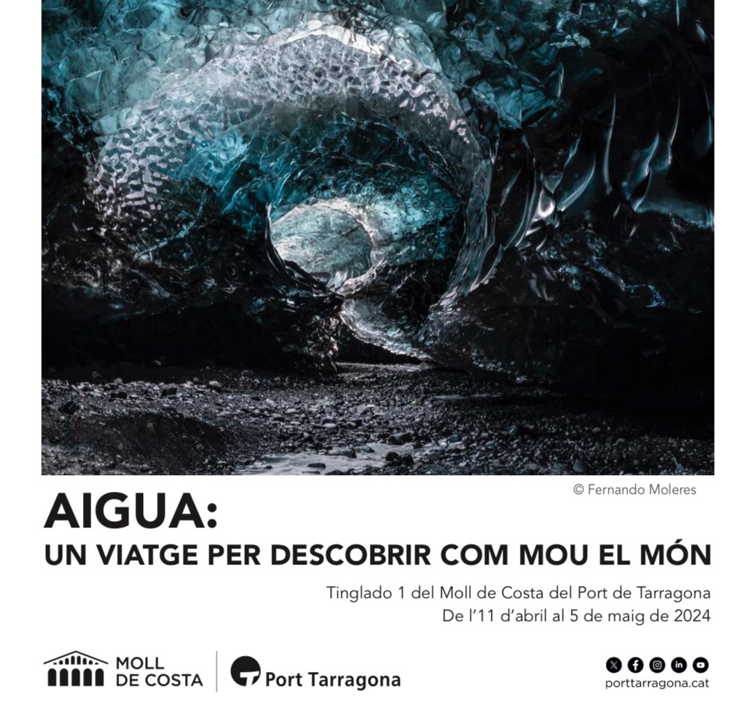 🗓️👉 Nuestra recomendación semanal es la exposición de @revista5W en el puerto de Tarragona 'Agua: un viaje para descubrir como mueve el mundo'. 📍@MolldeCosta (Tarragona) 🗓️11/04/24 - 05/05/24