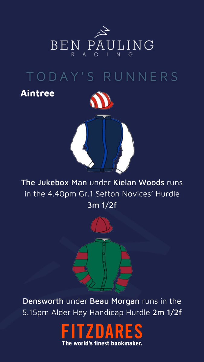 6️⃣ runners at @AintreeRaces today!