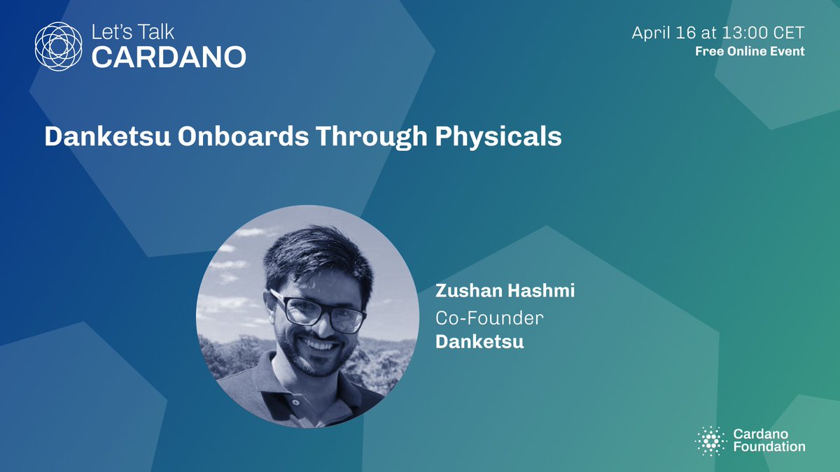 Discover the compelling story behind the art! Join us on April 16th for a special 'Let's Talk Cardano' session featuring Danketsu to explore the intersection of art, gaming, and innovative storytelling. Register below! 👇 bit.ly/4cWhdUA #NFT #Gaming @DanketsuNFT