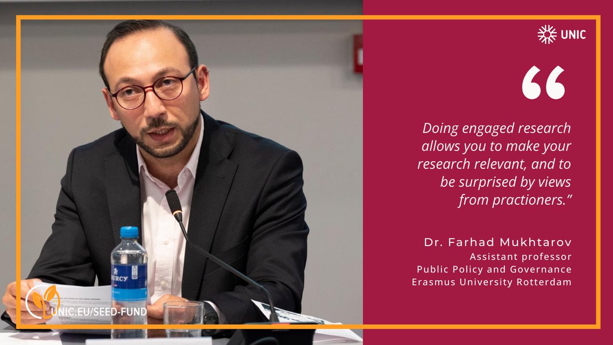 🌱 “UNIC allowed me to channel my energy, ideas and network to organise a workshop on a topic that I am passionate about and of great importance for the region of the South Caucasus.' Dr. Farhad Mukhtarov's #EngagedResearch project on water diplomacy: unic.eu/en/open-cases/…