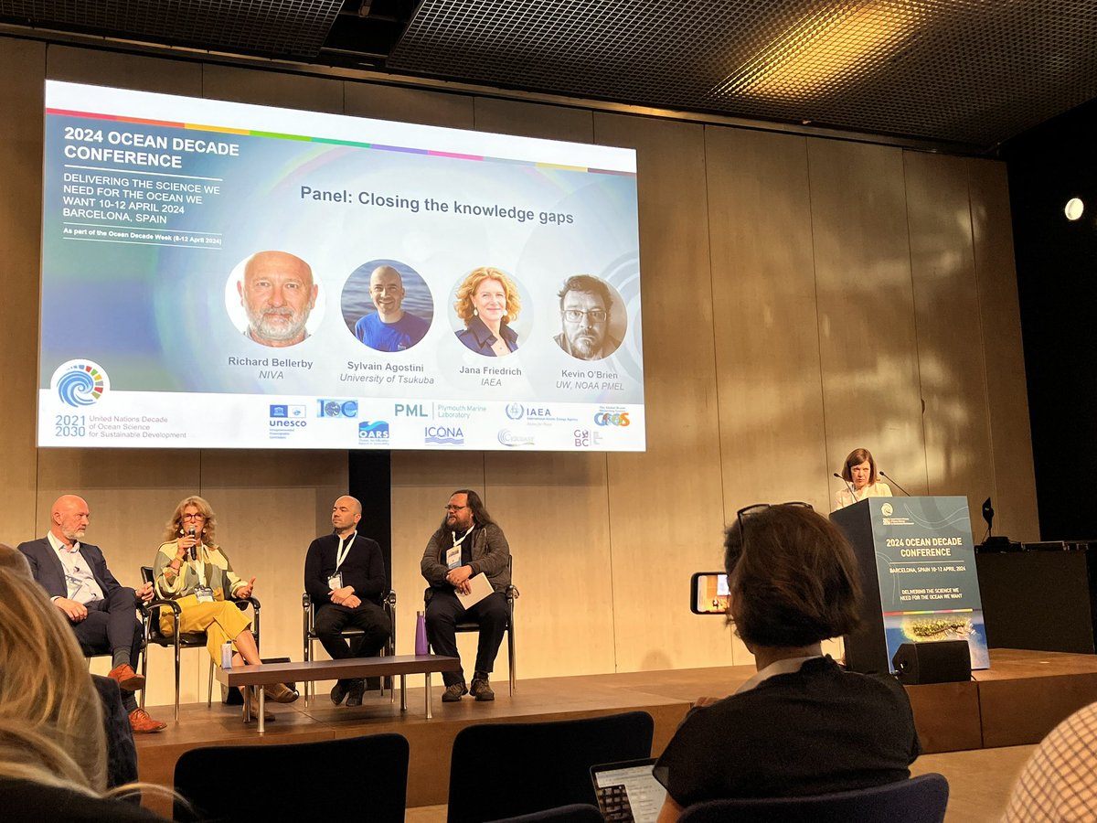 „To reduce the uncertainties capacity development is key.“ - Jana Friedrich from the @iaeaorg during the Ocean Carbon - The knowns and unknowns“ session at the @UNOceanDecade Conference #OceanDecade24 #bluecarbon