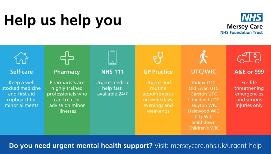 If you're going to the #GrandNational this weekend, the #NHS is still here for you 💙 It's important to choose the right service for your condition. ⚠ For same day urgent care, contact #NHS111 online ⚠ merseycare.nhs.uk/help-us-help-y… @NHSCandM @LpoolCityRegion @DPH_MAshton