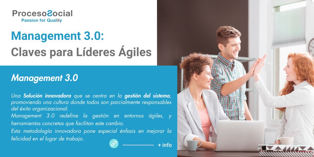 "Descubre #Management3_0 🚀: la metodología innovadora que revoluciona la forma en que lideramos equipos" 🧠💡Fomenta la colaboración, la autonomía y la creatividad adaptándose a los desafíos del siglo XXI.#LiderazgoInnovador #AgileManagement"
👇Enlace👇
procesosocial.com/management-3-0…