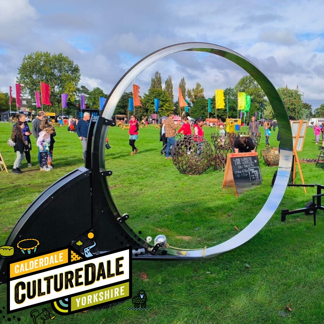 TOMORROW Sat 13 April IOU's THE WHEEL 10-12pm The Woolshops, Halifax 1pm-3pm @ThePieceHall FREE Part of #culturedale #CYOC 2024 Opening Celebration with activities and events across Halifax town centre @ace_national @ace_thenorth @OutdoorArtsUK @artichoketrust