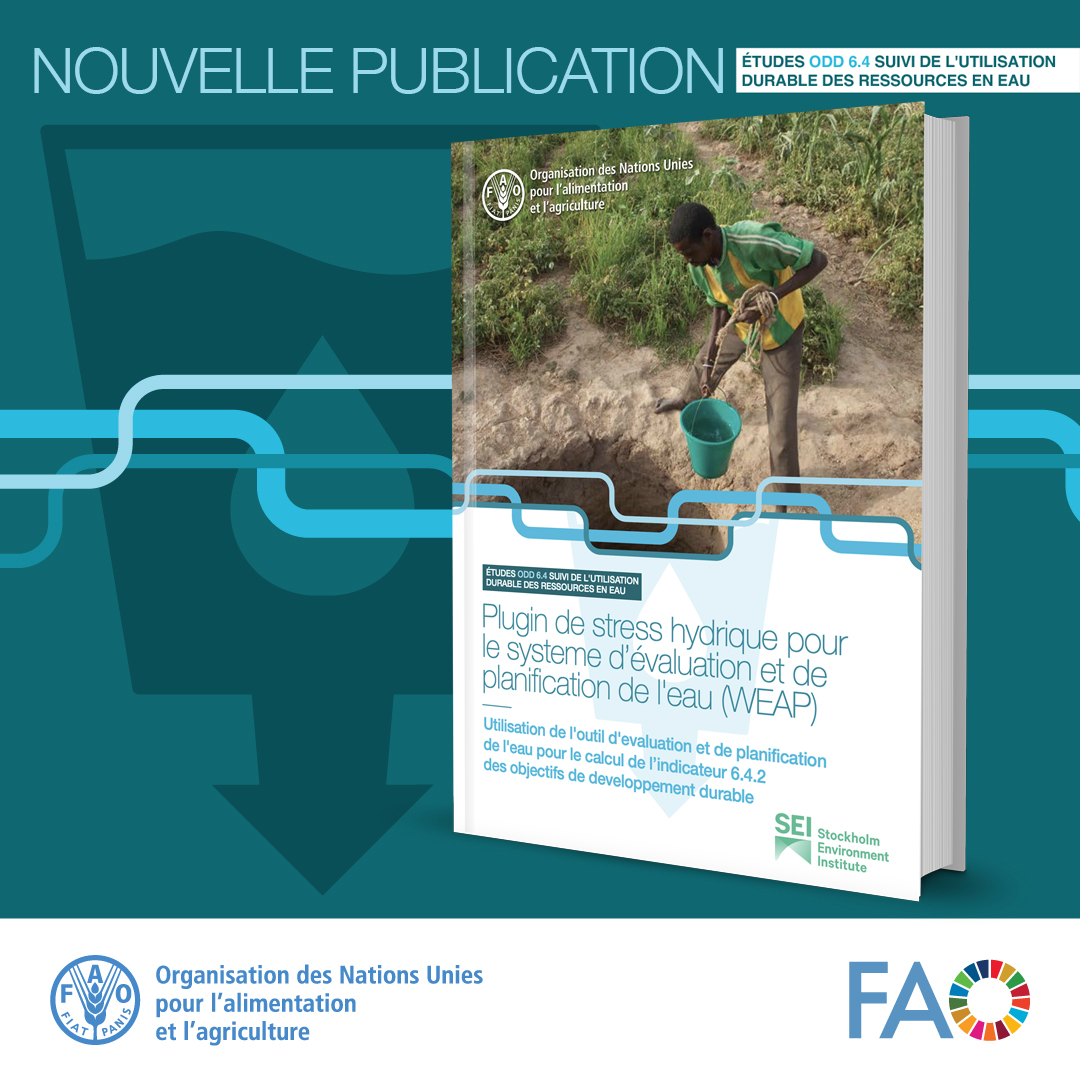 📣Un nouveau manuel sur le plugin de stress hydrique pour le système d'évaluation et de pianification de l'eau (WEAP) développé par la @FAO afin d'estimer l'#ODD6.4 au niveau des bassins et sous-bassins vient d'être lancé ! Pour en savoir plus ➡️ tinyurl.com/3vv3ruh3