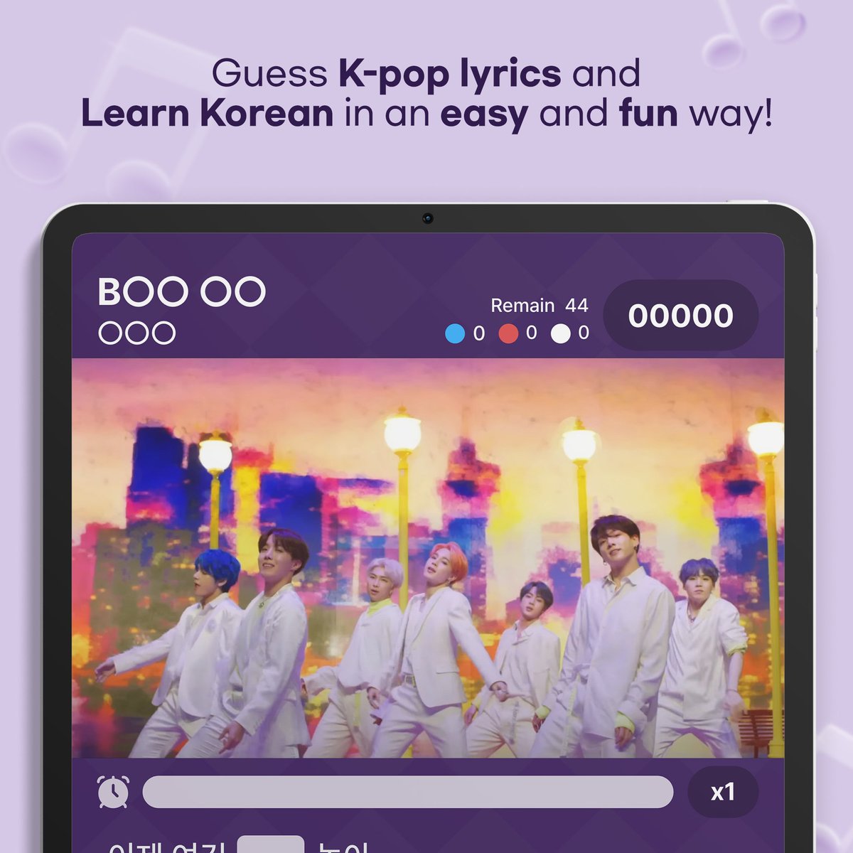 Feel the K-Pop on #Fillit🎵 What is the EASIEST WAY to learn Korean❓ Guess K-pop lyrics on Fillit🔎 & Learn Korean with the lyrics of your idols!✨ 👻Download our app for FREE 👉🏻bit.ly/48dCIwI