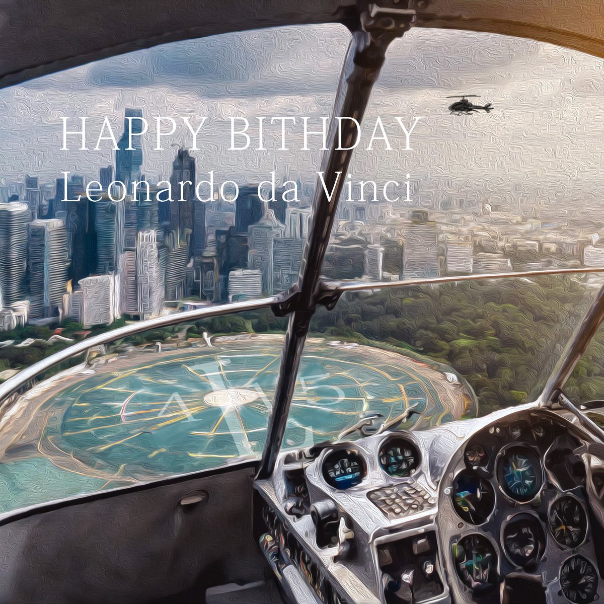 🚁ヘリコプター × レオナルドダヴィンチ
#leonardodavinci #art #AI #birthday #ほしの夏樹