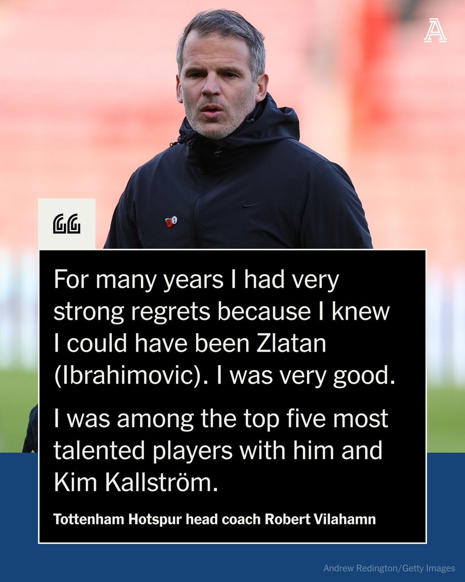 Excl interview with #Spurs manager Robert Vilahamn 🍕🍺The struggle of being a teenage pro ⚽️ 'Among the top 5 most talented players with Zlatan Ibrahimovic and Kim Kallstrom' 🧑‍🏫How teaching/business career has helped his coaching @TheAthleticFC theathletic.com/5408260