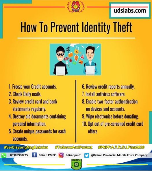 How to Prevent Identify Theftt
#𝙎𝙚𝙧𝙗𝙞𝙨𝙮𝙤𝙣𝙜𝙉𝙖𝙜𝙠𝙖𝙠𝙖𝙞𝙨𝙖
#𝙏𝙤𝙎𝙚𝙧𝙫𝙚𝘼𝙣𝙙𝙋𝙧𝙤𝙩𝙚𝙘𝙩
#BagongPilipinas
#PNPPATROLPLAN2030