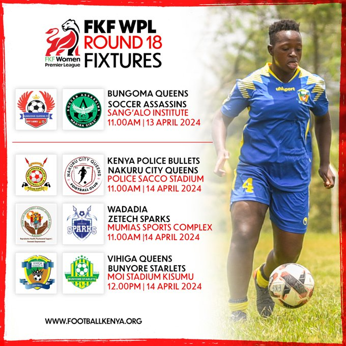 #FFKFWPL weekend Fixtures #Pepeta #FootballKE