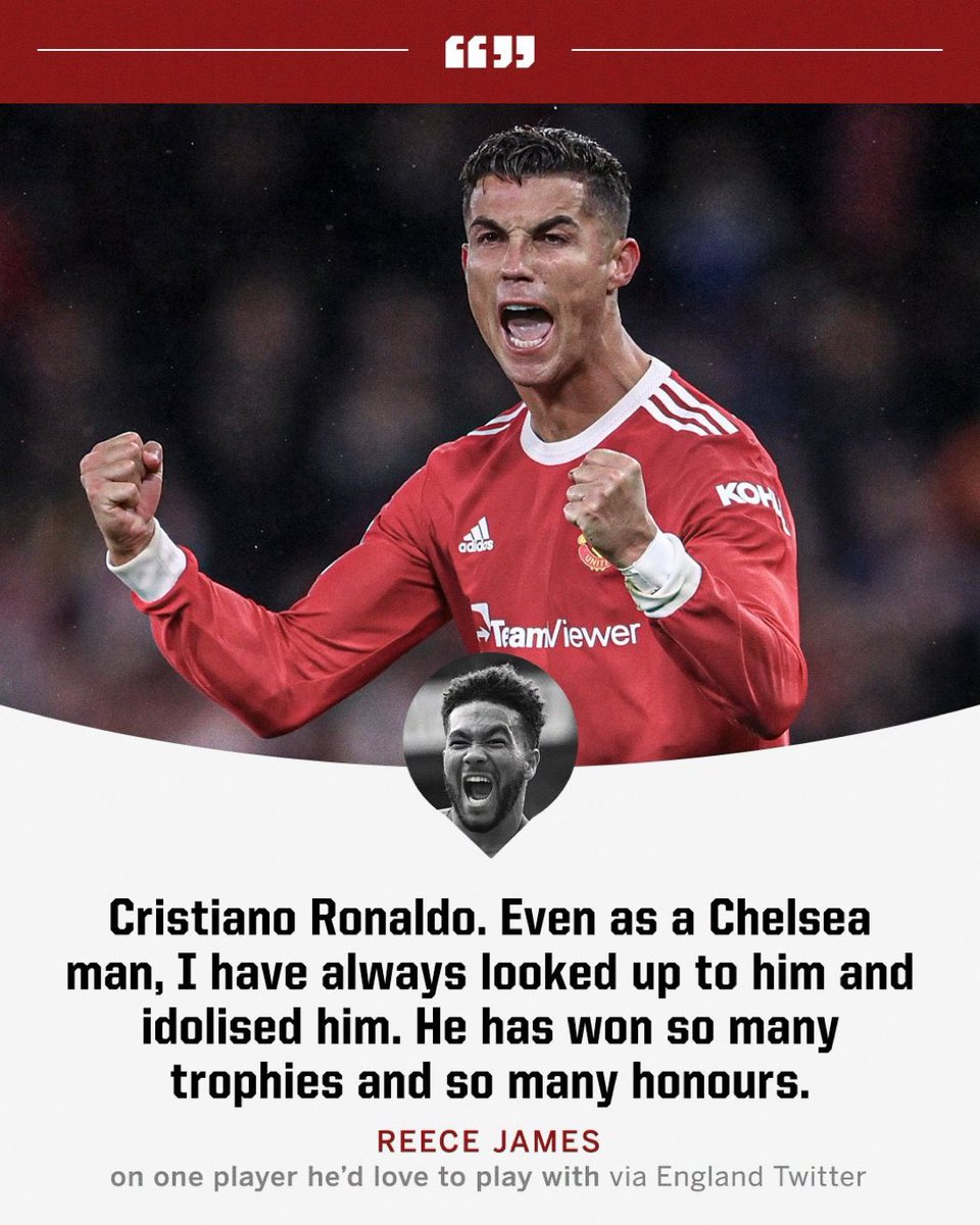 Reece James is a big Cristiano Ronaldo fan.