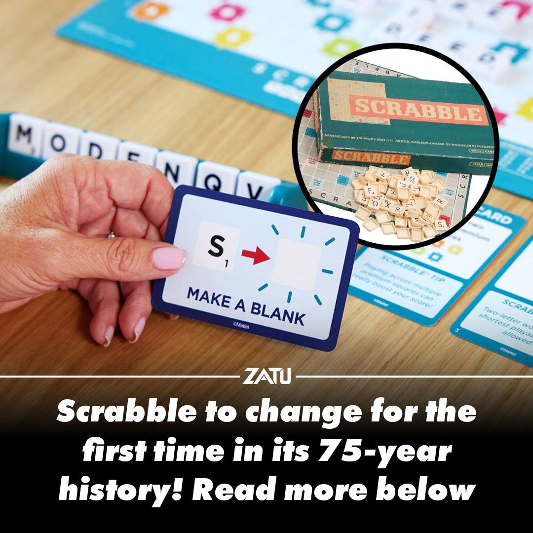 ❗Scrabble is set to change for the first time in its 75-year history as part of a new 'inclusivity' drive to deter those who find the word game too 'intimidating' from abandoning the game. What do you think of this change? #zatugames #boardgames #boardgamegeek #news #fyp