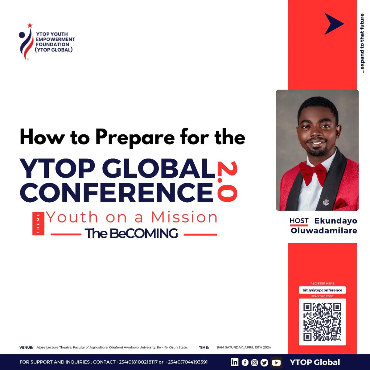 YTOPGLOBAL's tweet photo. Here's a quick tip for you on how to.prepare for YTOP Conference 2.0 🎉🎉🎉

#ytop #ytopglobal #ytopconference #youthonamission #ytopconference2 #GlobalChangeMaker #personaldevelopment #youthdevelopment #capacitydevelopment #ImpactChronicles https://t.co/QJJ2EpXQni