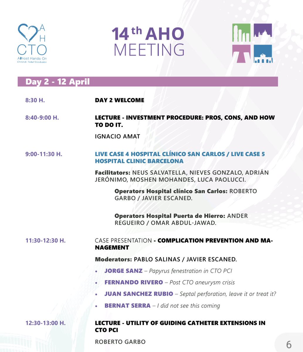 @NievesGonzalo1 @BernatSerra4 @lmteruelg @Jose_A100 Empezamos día 2 #AHO2024 con @ignamatsant as warm up before the 2 live cases