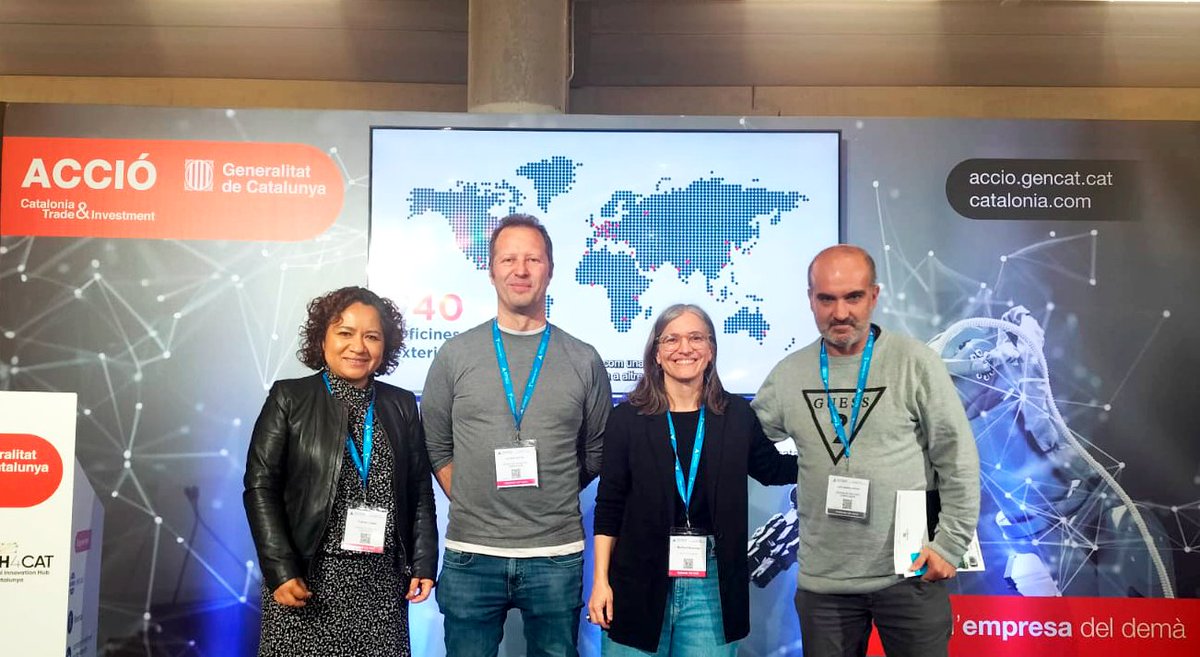 CVC_UAB's tweet photo. ๐ถ Last Wednesday, Fรกtima Lรณpez, Tech Transfer & Industry Partnerships Manager; Coen Antens, Innovation Unit Manager; Meritxell Bassolas, Head of AI Strategic Projects and Joan Ramon Jimรฉnez, Research Engineer, attended the @AdvanFactories congress.
#CVCmoves #CVCpeople https://t.co/5TYQoKQh9o
