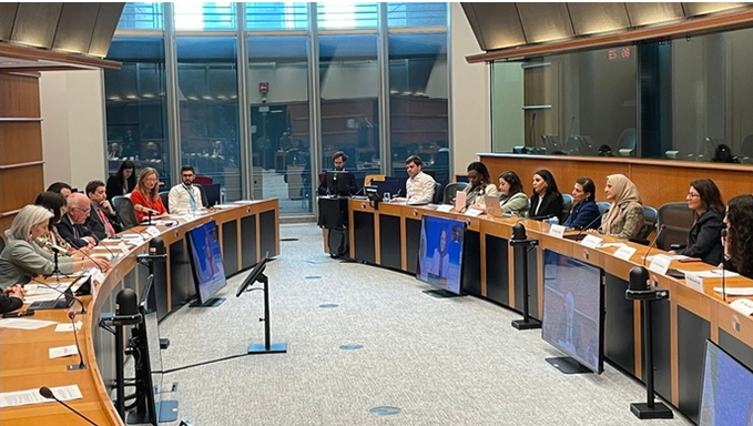 کنفرانس در پارلمان اروپا سخنرانی خانم مریم رجوی رئیس‌جمهور برگزیده مقاومت ایران و شماری از نمایندگان پارلمان اروپا از کشورهای مختلف #زن_مقاومت_آزادی #نه_شاه_نه_شیخ #راى_من_سرنگونى #مریم_رجوی