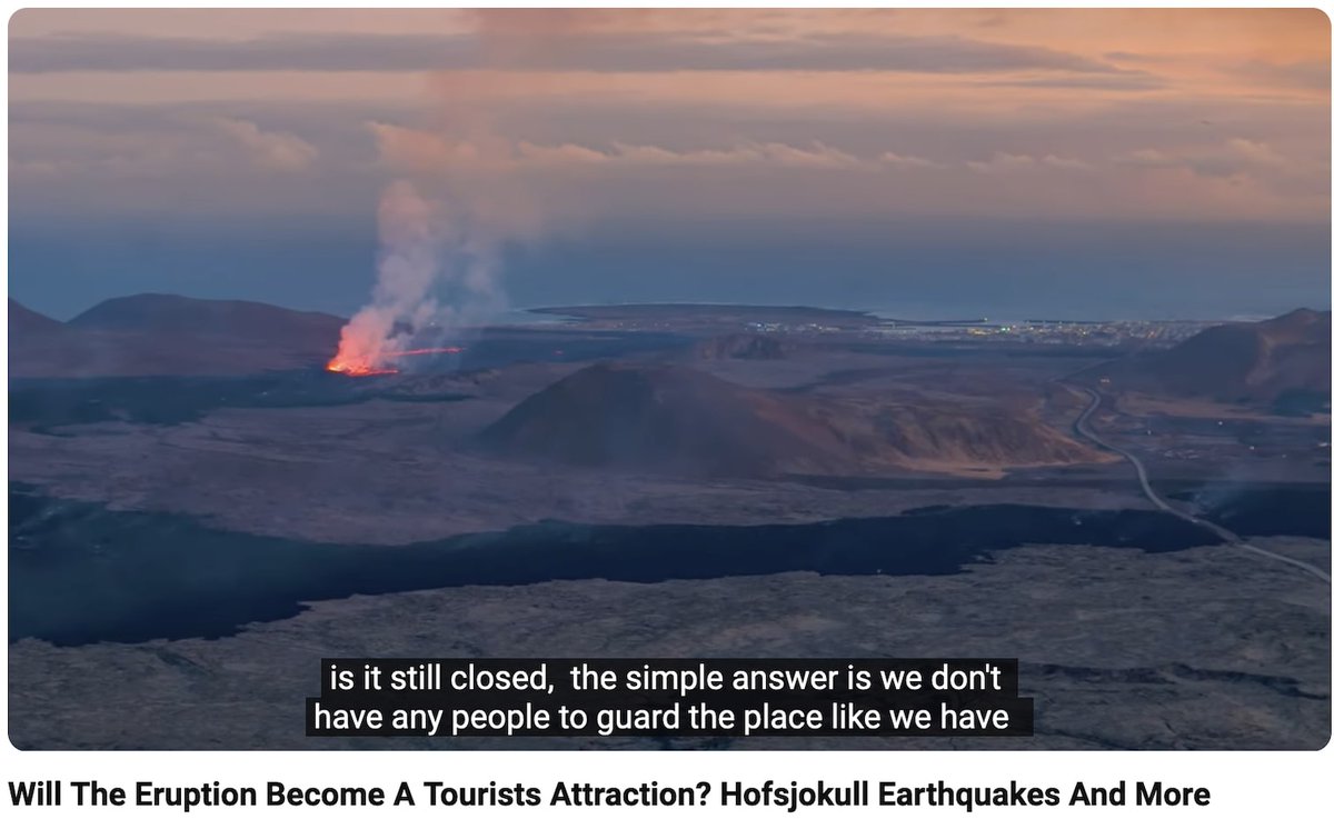 #Iceland #Reykjanes
How long will the outbreak last, why are no visitors allowed in the area and why do disrespectful clickbaiters on YT want to harm the people of Iceland? These and more are the topics covered by Just Icelandic in his latest video.
youtube.com/watch?v=DsYbmN…