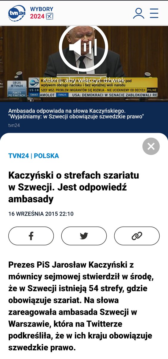 Młodsi nie pamiętają. We wrześniu 2015 roku Jarosław Kaczyński powiedział - w kontekście kryzysu migracyjnego - o szwedzkich no-go zones i strefach szariatu. Oburzyła się @AmbSzweWarszawa i media III RP. Dzisiaj na ulicach Sztokholmu mamy wojsko, a dzikusy zabiły Polaka.