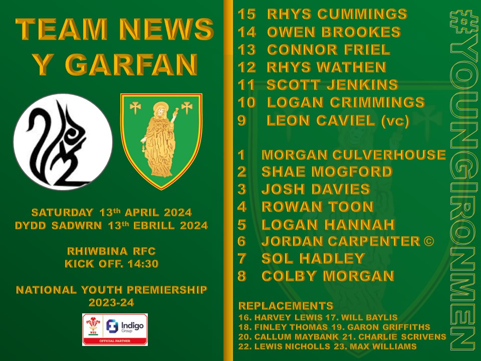 #TeamYouth #TeamNews Our #YoungIronmen also travel into the capital this weekend to face the Squirrels of Rhiwbina RFC Come along and support the boys 👌🏻 @RhiwbinaRFC #Youth 📆 13th April 24 🕝 2.30pm 📍 Rhiwbina RFC 🏆 National Youth Premiership #YoungIronmen🖤💛💚