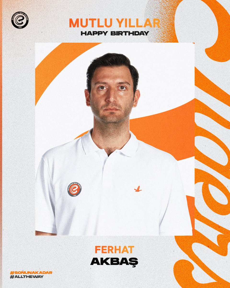 Bugün, başantrenörümüz Ferhat Akbaş’ın doğum günü! 🎂 Hep birlikte nice mutlu yıllara! 🎉🧡 #AllTheWay #SonunaKadar