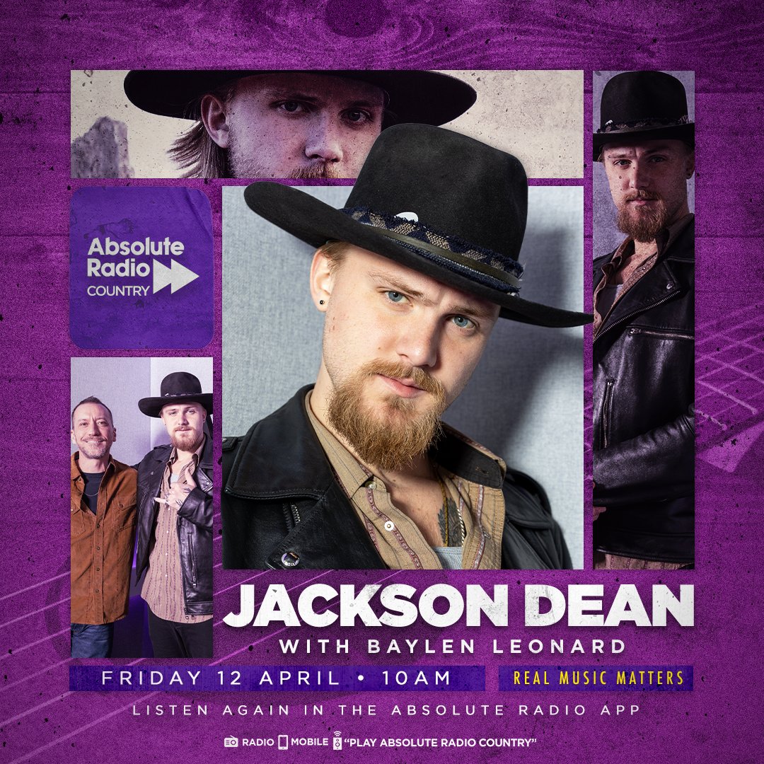 Kickstart your morning with @HeyBaylen as he catches up with @TheJacksonDean. From 10am they'll be talking about Jackson's time in the UK, his current single 'Fearless' and more. Listen or catch-up: 👉bit.ly/AbsoluteRadioC…