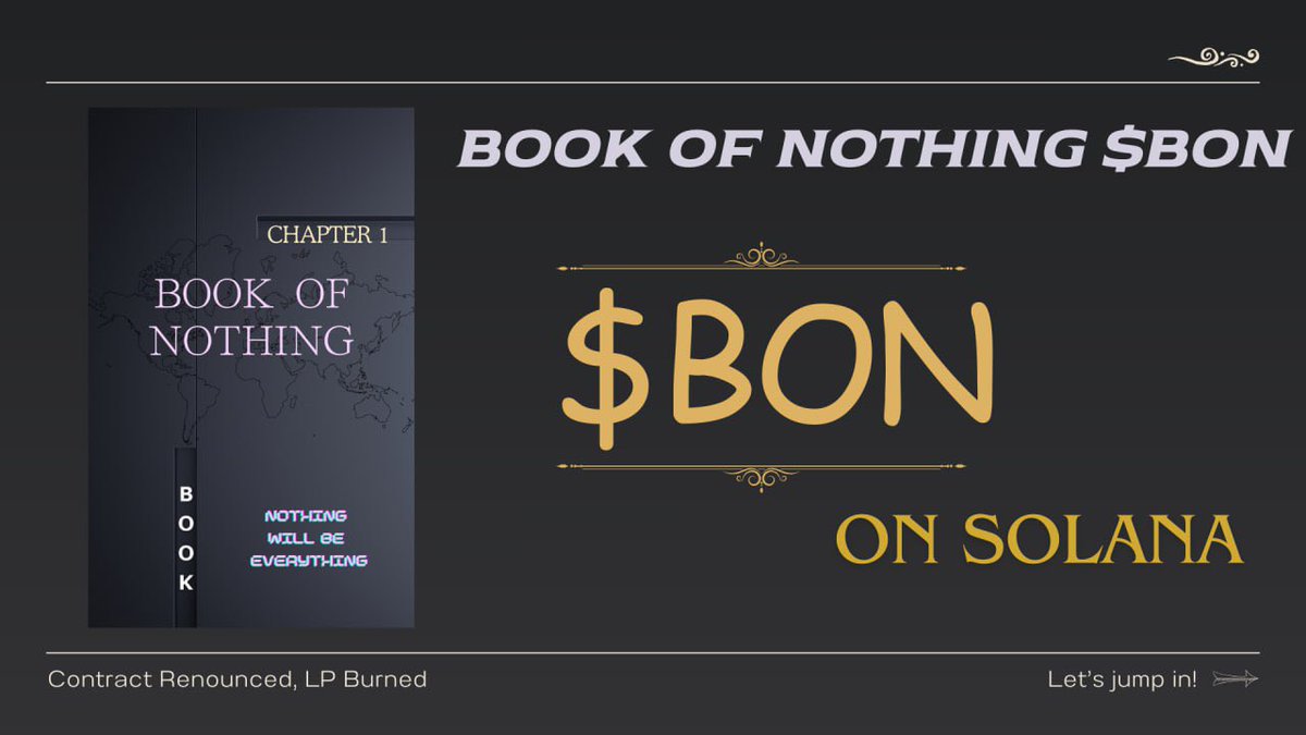 $BON is just beginning 📓 In the coming time $BON will takeover $BOME 🚀 dextools.io/app/en/solana/… Lots of good news are waiting 🌕