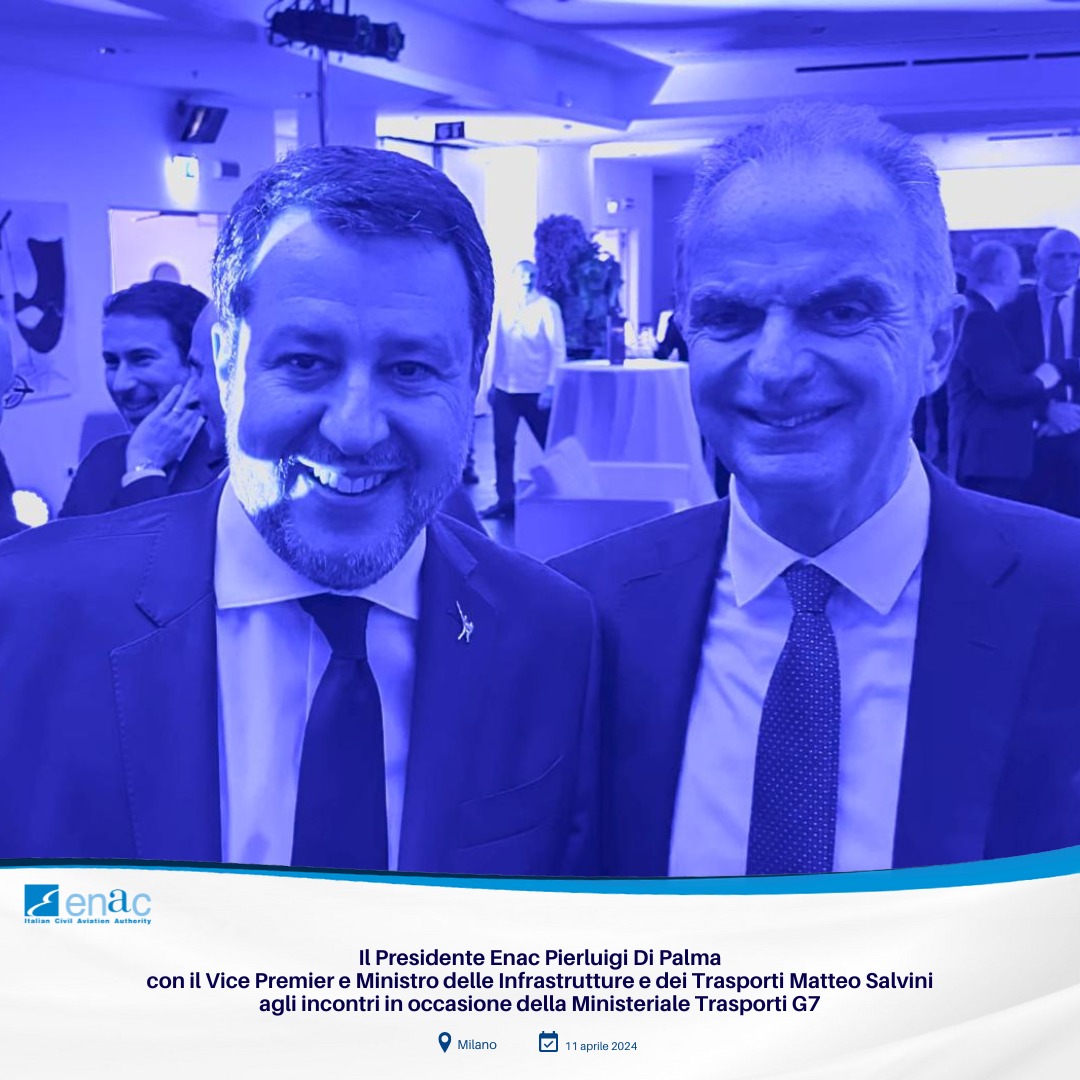 Presidente #Enac Di Palma presente a incontri presso sede Regione Lombardia per Riunione #MinistriTrasporti dei #G7Italy con Vicepremier e Ministro Infrastrutture e Trasporti Salvini. “Enac in prima linea per recepire le sfide del presente, verso un nuovo concetto di #Mobilità”.