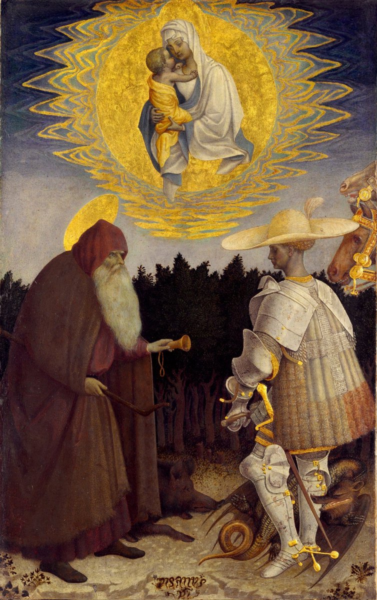 Pisanello, The Virgin and Child with Saints, circa 1445