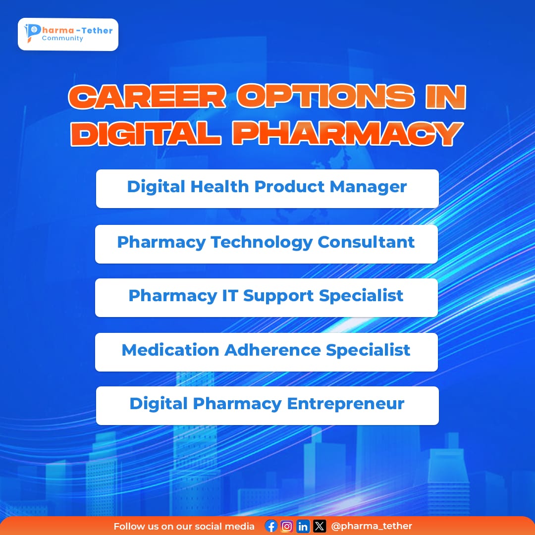 Navigate and unlock the digital future in the pharmacy space. Here are some exciting career opportunities in pharmacy's digital realm! 💻💊
 #DigitalPharmacy #CareerExploration🌐💊 #DigitalPharmacy #CareerOptions

Hit the comments to add yours👇