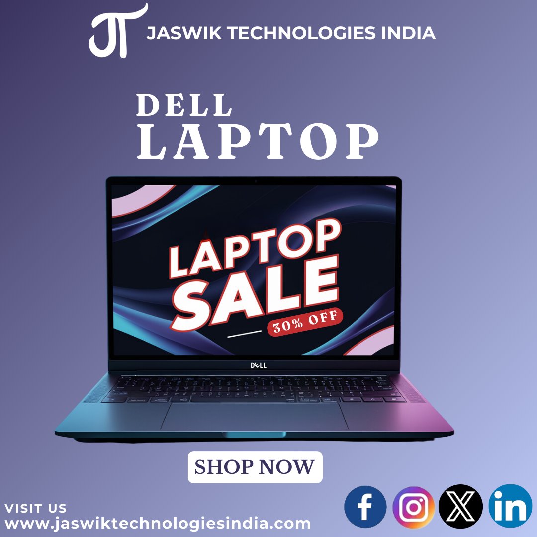 Discover Amazing Discounts on Dell Laptops! Perfect for Work and Play – Shop the Sale Now! #jaswiktechnologiesindia
#DellLaptopSale #TechDeals #DellDeals #LaptopDiscounts #WorkFromHome #GamingLaptop #StudentTech #ProfessionalLaptops #HomeOfficeSetup