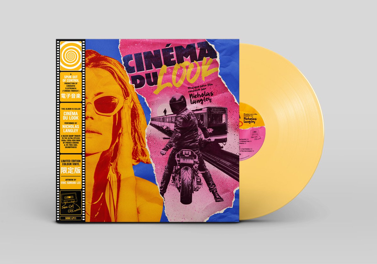 Our first new music of the year: a blistering tribute to ultra stylish late 80s / early 90s French cinema - Cinéma Du Look - from Nicholas Langley, who we last partnered with on the superb Mad Max influenced Rebel Convoy. Up for pre-order on limited Dijon Mustard coloured #vinyl